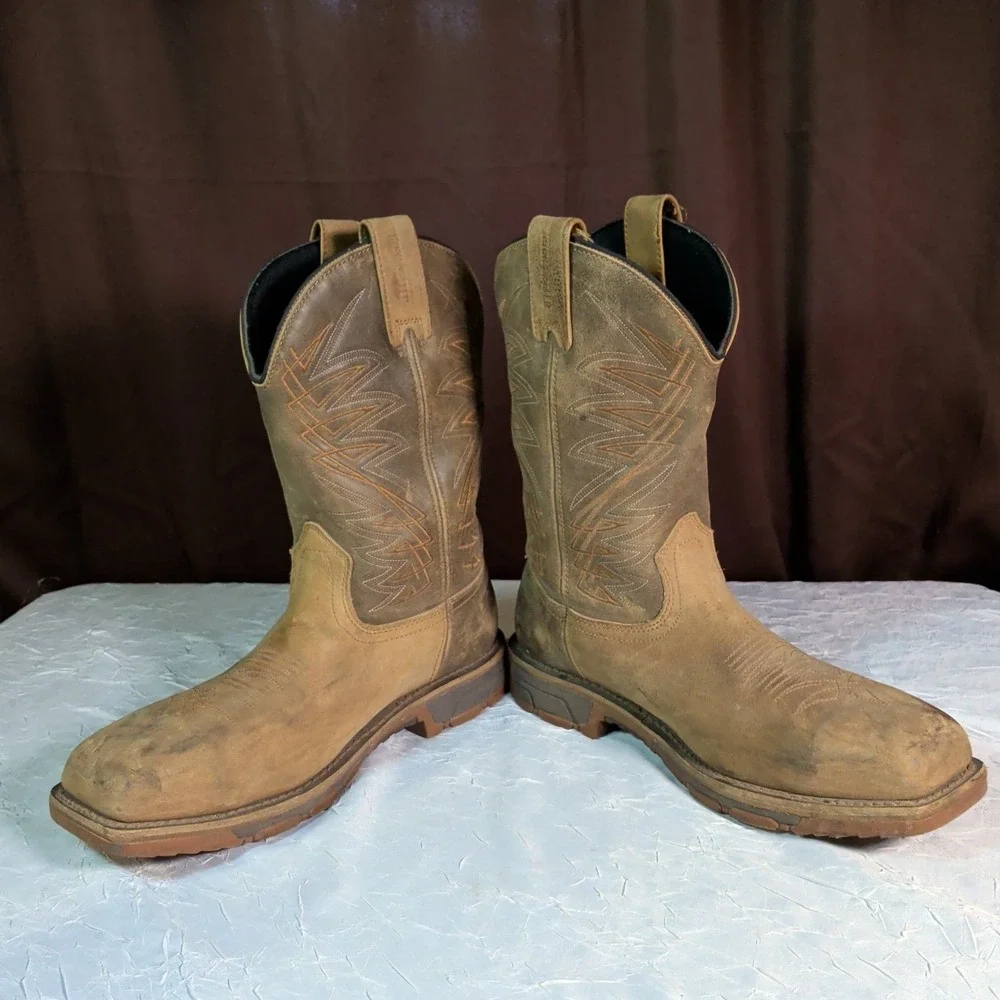 Irish Setter Marshall Boots Mens Size 11 Steel Toe WP Pull-On Work Western 83912